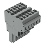 WAGO - Ein- und mehrpolige Klemmenleiste 2-Leiter-Federleiste 769-126 CAGECLAMP,4mm²,gr − 10 Stück