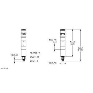 Turck - Signalsäule, Komplettgerät Signalsäule TL30BRWGXXAXQD