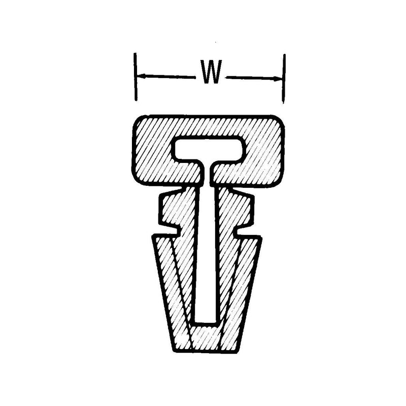 HellermannTyton - Befestigungssockel und -element für Kabelbinder Befestigungssockel TM1SF-N66-NA-C1 − 100 Stück