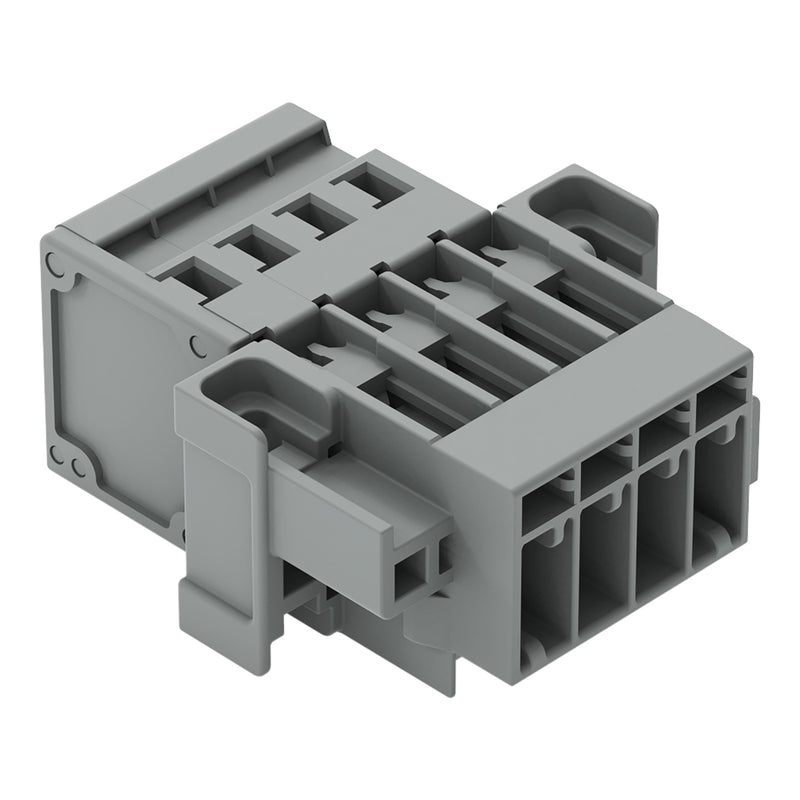 WAGO - Ein- und mehrpolige Klemmenleiste 1-Leiter-Stiftleiste 769-604/004-000 CAGECLAMP,4mm²,gr − 25 Stück