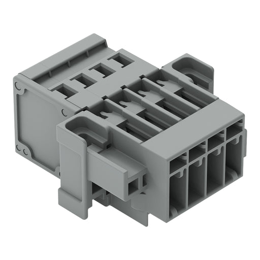 WAGO - Ein- und mehrpolige Klemmenleiste 1-Leiter-Stiftleiste 769-604/004-000 CAGECLAMP,4mm²,gr − 25 Stück