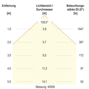 EVN Lichttechnik - Decken-/Wandleuchte LED-Anbauleuchte AD44400125 CCT Switch