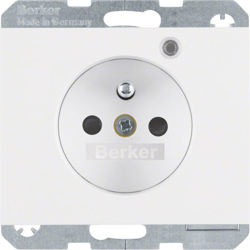 Berker - Steckdose Glas pws/gl 6765097009 Kontroll-LED