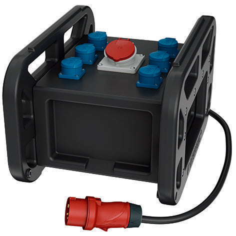 Mennekes - CEE-Steckdosen-Kombination (IEC 60309) Verteiler EverBOX GRIP 9502985SW tragbar