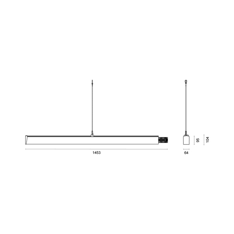 Lichtline - Lichtleiste LED-Büroleuchte 127533400157 − 1 Stück