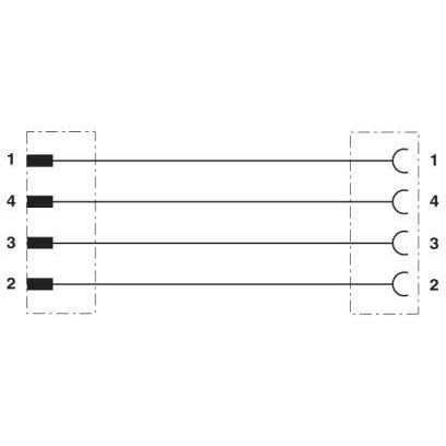 Phoenix Contact - Konfektioniertes Sensor-Aktor-Kabel Sensor-/Aktor-Kabel SAC-4P-M12MS#1693571 2,0-PUR/M12FS