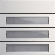 Gira - Funktionsmodul für Türkommunikation Ruftastenmodul 3fach 5533926 Aluminium
