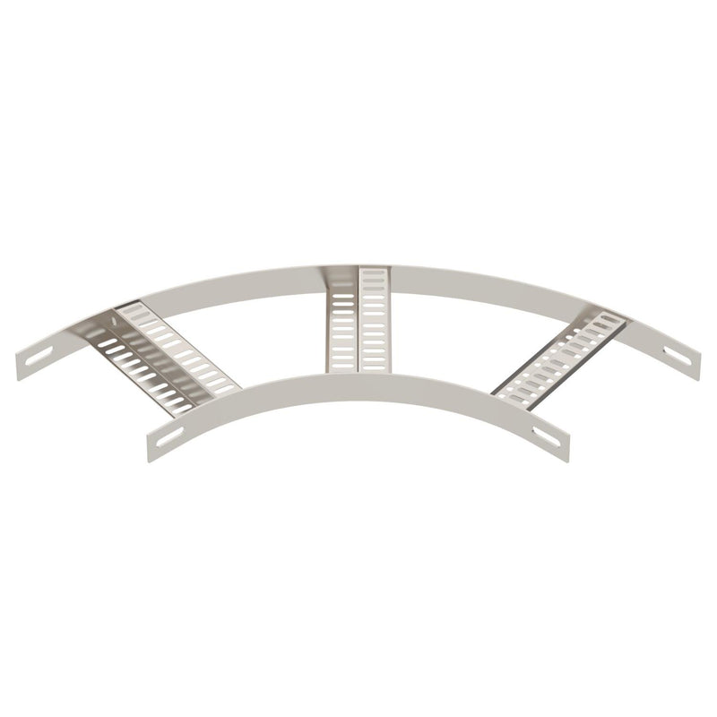 OBO Bettermann - Bogen für Kabelleiter Bogen 90° SLZB L 90 200 A4 mit Z-Sprosse