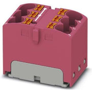 Phoenix Contact - Durchgangs-Reihenklemme Verteilerblock PTFIX 6X4 PK 6p, 0,2-6qmm, pink − 10 Stück