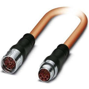 Phoenix Contact - Rundsteckverbinder, Einbau (mit Leitung) Steckverbinder beidseitig K-8E-M23M9/2#1622244 kunststoffumspritzt − 2 Stück