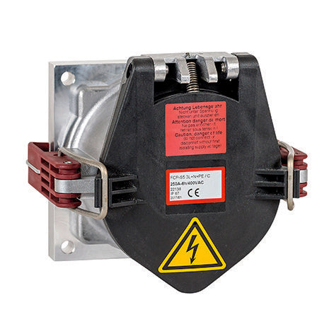 Mennekes - Hochstrom-Rundsteckvorrichtung Anbausteckdose 250A4p7h 75322 500V IP67