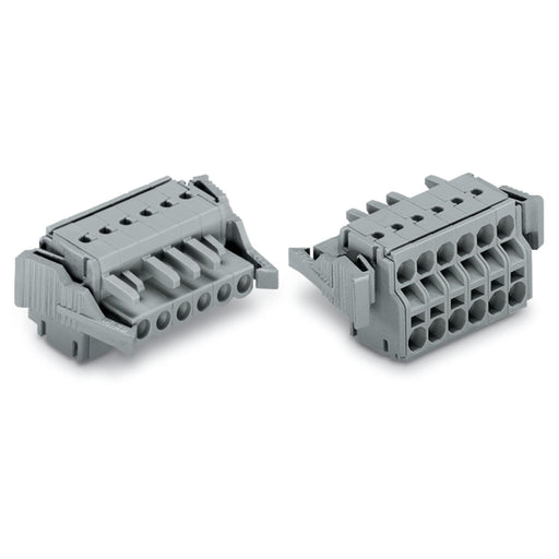 WAGO - Kabelsteckverbinder für Leiterplattensteckverbinder 2-Leiter-Federleiste 231-2111/037-000 CAGECLAMP,2,5mm²,gr − 25 Stück