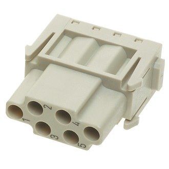 Harting - Kontakteinsatz für Rechtecksteckverbinder Einzelmodul Han E 09140063101XL Crimpanschluss − 200 Stück