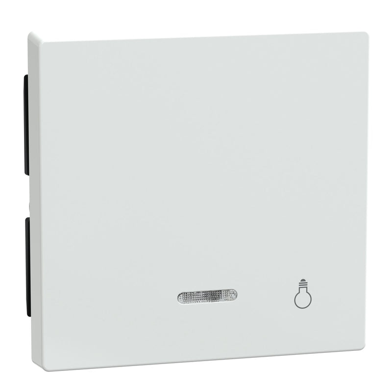 Merten - Abdeckung/Bedienelement für Installationsschalterprogramme Wippe Kontr.Fenster aws/gl 435925 Aufdruck Licht