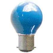 Scharnberger+Hasenbein - Allgebrauchsglühlampe Tropfenform Tropfenlampe 45x69mm 40372 B22d 230V 15W blau