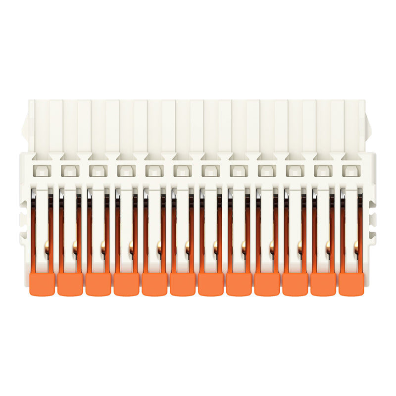 WAGO GmbH & Co. KG - Kabelsteckverbinder für Leiterplattensteckverbinder 1-Leiter-Federleiste,Hebel 2734-1112/327-000 PushinCAGECLAMP,lgr − 50 Stück