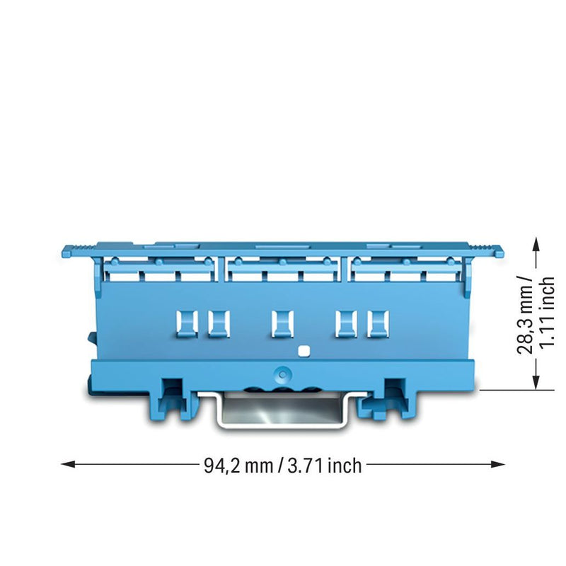 WAGO - Zubehör/Ersatzteile für Klemmen Befestigungsadapter 221-510/000-006 blau − 10 Stück