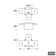 LTS Licht&Leuchten - Mechanisches Zubehör/Ersatzteile für Leuchten T-Verbinder NEOATSS9513PST6sw schwarz