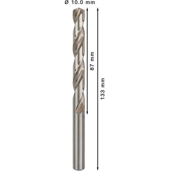 Bosch - Bohrer PRO Metal HSS-G 2608595077 Spiralbohrer 10 x 87