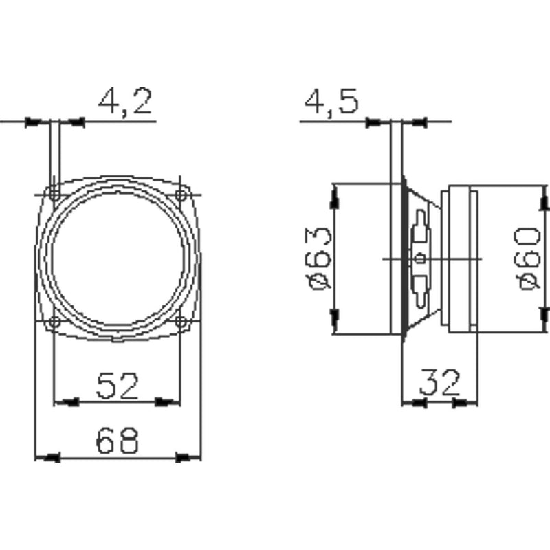 WHD - Lautsprecher Lautsprecher Chassis B66BB-8 8Ohm