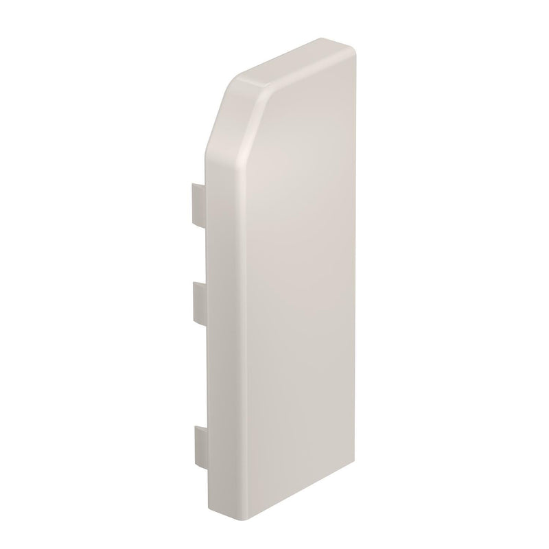 Rehau - Endstück für Sockelleistenkanal RAUDUO Endstück rechts RD ESR40105 cws 40/105 RAL9001 − 10 Stück