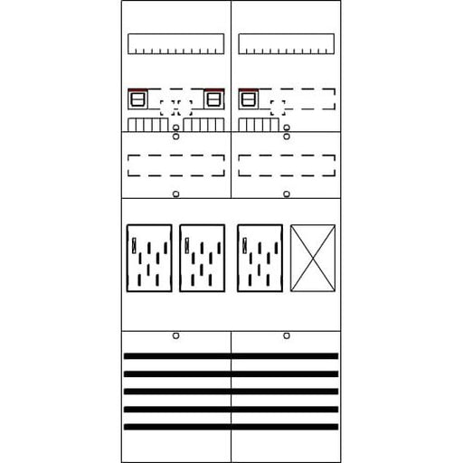 Striebel&John - Zählerfeld BF27T31 7RE 3Z1R vorverdraht