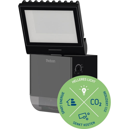 Theben - Downlight/Strahler/Flutlicht LED-Strahler theLeda S8-100 BK 8 Watt, sw − 1 Stück by Theben
