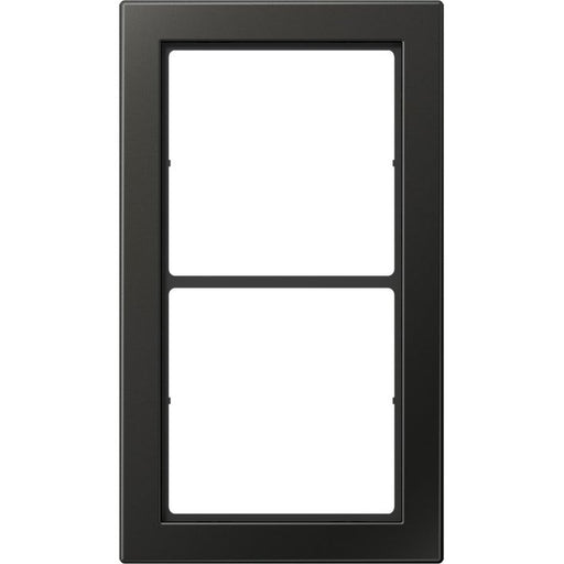 Jung - Abdeckrahmen Rahmen 2-fach anth FDAL 2982 AN waage/senkrecht