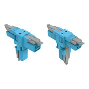 WAGO - Kompaktverteiler für steckbare Gebäudeinstallation T-Verteiler 2-polig 890-1620 Kod. I,blau − 25 Stück
