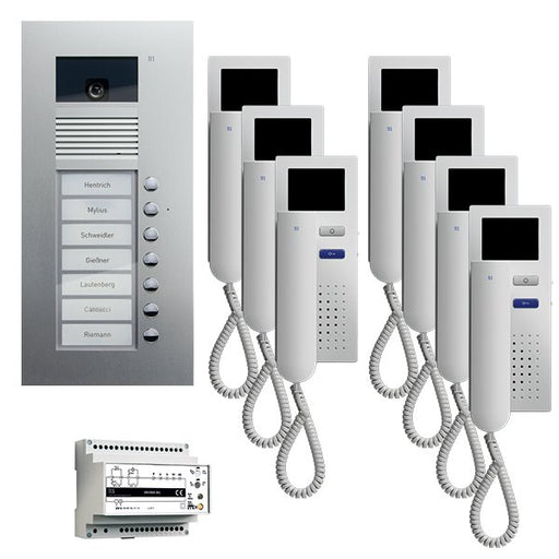 TCS Tür Control - Türsprech-Set Videosprechanlgenset color PVU1670-0010 7 Tasten Freisprech