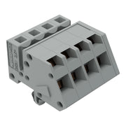 WAGO - Kabelsteckverbinder für Leiterplattensteckverbinder 1-Leiter Federleiste 731-504/008-000 CAGECLAMP 2,5mm²,gr − 50 Stück