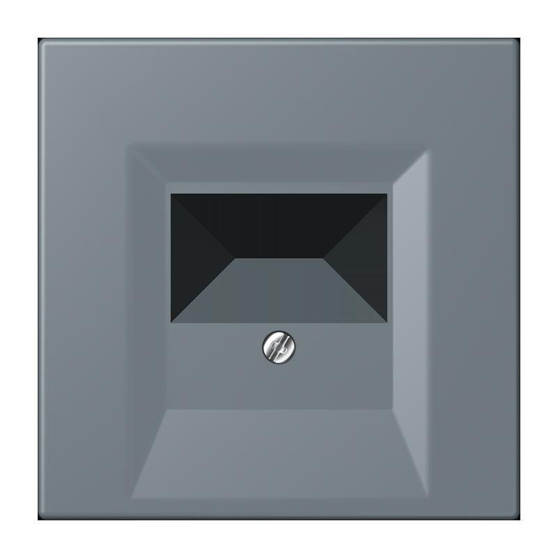 Jung - Einsatz/Abdeckung für Kommunikationstechnik Abdeckung für TAE LC 969 T 251 gris 59 (4320H)