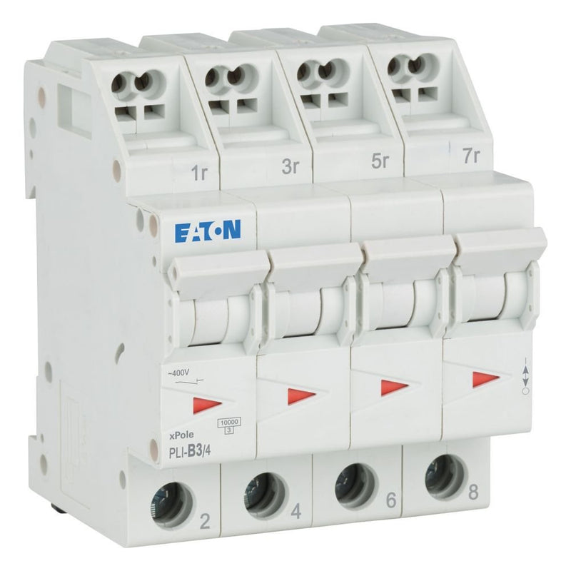 Eaton - Leitungsschutzschalter Leitungsschutzschalter PLI-B3/4 3 A, 4p,Steckkl. B