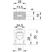 OBO Bettermann - Druckschelle (Kabel/Leitungen) Greif-Iso-Schelle 3040 LGR lgr