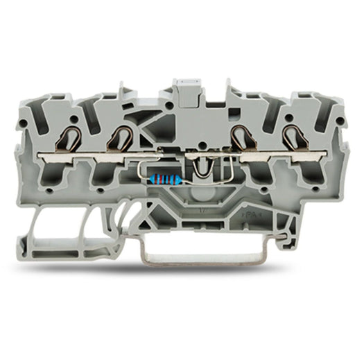 WAGO - Bauelement-Reihenklemme Bauelementklemme,4 Leiter 2002-1411/1000-984 Widerstand 5K62,grau − 100 Stück