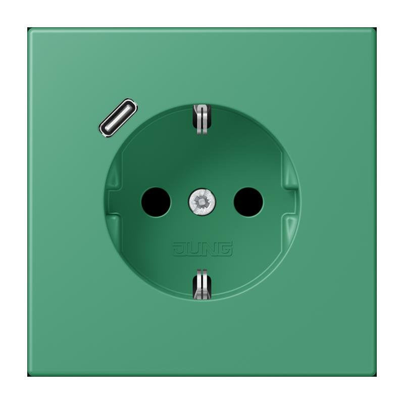 Jung - Steckdose SCHUKO Steckdose LC 1520-18C 250 vert 59 (4320G)