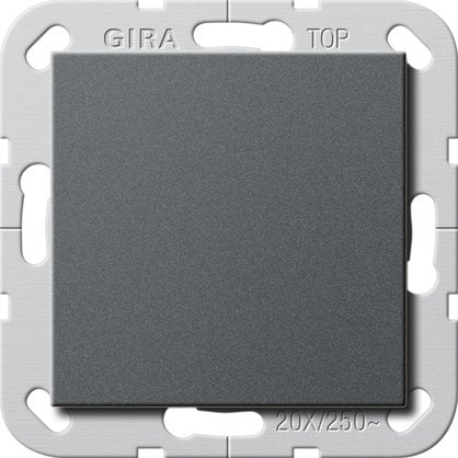 Gira - Installationsschalter Wippschalter Aus 20A 283628 anth