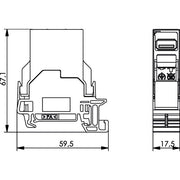 Telegärtner - Modularer Steckverbinder STX Tragschienen-Verbinder 100007441 mit USB-Kupplung 3.0