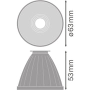 Ledvance - Lichttechnisches Zubehör/Ersatzteile für Leuchten Reflektor D75 TRACKSPREFLECTORD75f flood