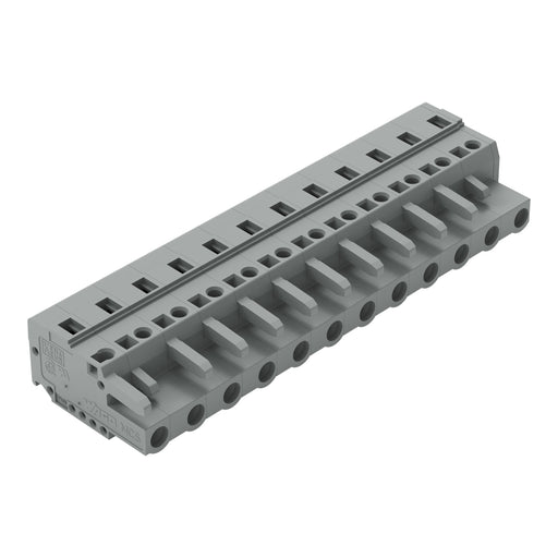 WAGO - Kabelsteckverbinder für Leiterplattensteckverbinder 1-Leiter-Federleiste 231-212/026-000 CAGECLAMP,2,5 mm²,gr − 25 Stück
