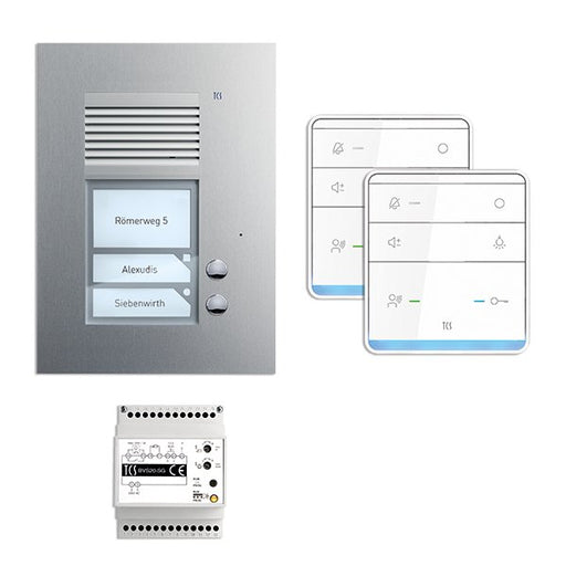TCS Tür Control - Türsprech-Set Paketlösung PSU2320-0000 2 Tasten UP,Freispr