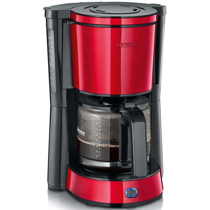 Severin - Kaffeeautomat KA 4817 Fire Red/sw ca.1000W,10 Tassen