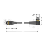 Turck - Konfektioniertes Sensor-Aktor-Kabel Aktuator- u. Sensorleitung RKS8T-40-RSS8T/TXL PUR