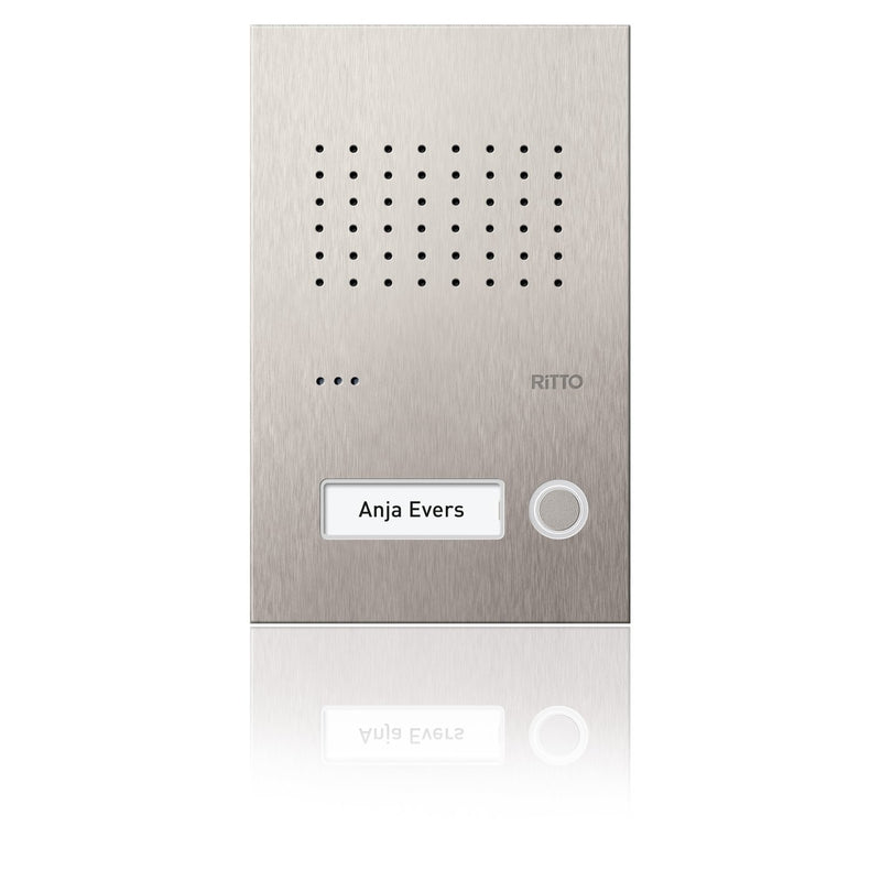 Ritto - Türstation für Türkommunikation Türstation Pur Edelstahl RGE1810125 Acero Audio, 1WE − 1 Stück