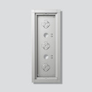 Siedle&Söhne - Montageelement für Türstation Gehäuse-Aufputz GA 612-3/1-01 SM Silber-Metallic − 1 Stück