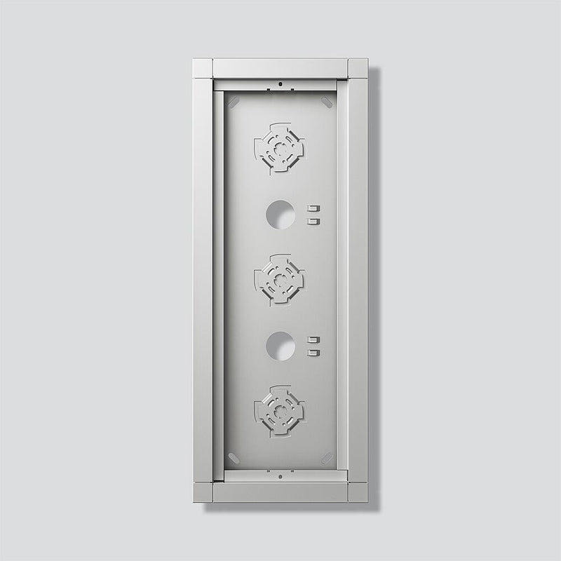 Siedle&Söhne - Montageelement für Türstation Gehäuse-Aufputz GA 612-3/1-01 SM Silber-Metallic − 1 Stück
