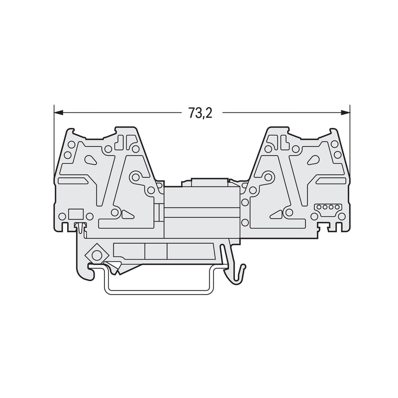 WAGO - Zubehör/Ersatzteile für Klemmen Montageadapter für TS 35 831-137 3-teilig,lichtgrau − 48 Stück