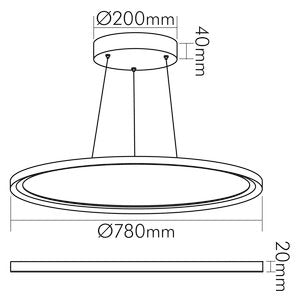 Nobile - Pendelleuchte LED Pendel-Panel 1577811011
