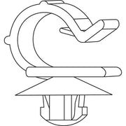 HellermannTyton - Befestigungsschelle für Kabel/Rohre Befestigungsclip KSFT6.5OC7-9-PA66-BK m.Spreizanker − 2500 Stück