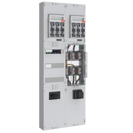 ABN - Zählerfeld Wandlerfeld 200A BH9 5p ABNPW209S0752 RDF1 Zu= NH1 SaS Ab=